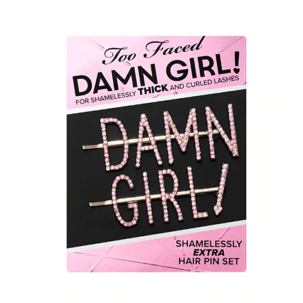 💕TOO FACED💕 Damn Girl! Rhinestone Hair Pin Set